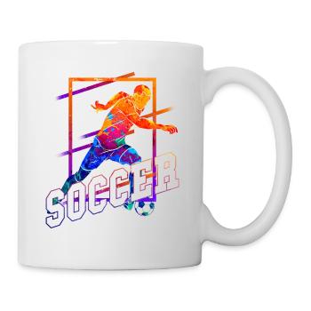 Joueur de football Joueur de football Fan Club Bunt - Mug blanc - blanc - Droite