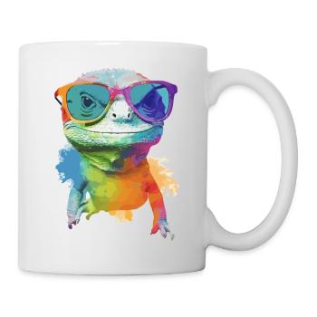 Zoozoo die Eidechse - Tasse - Weiß - Rechts