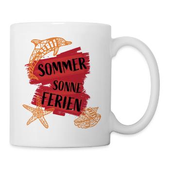 Sommer Sonne Ferien Spaß - Tasse - Weiß - Rechts