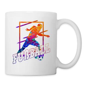 Joueur de football Joueur de football Fan Club Bunt - Mug blanc - blanc - Droite