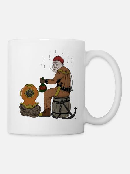 Taucher - Tasse - Weiß