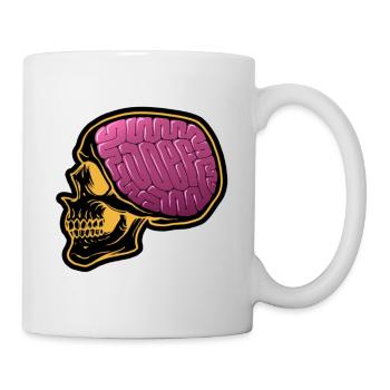 Skull "JOEF" - Mug - white - Right