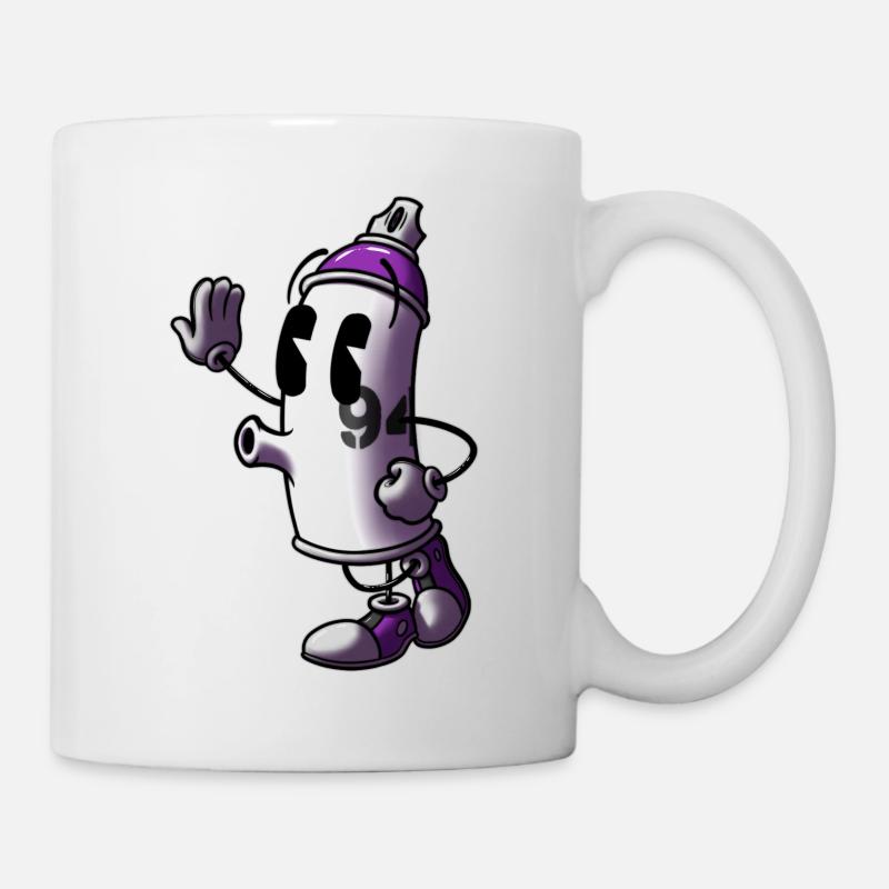 Aerosol-Graffiti - Tasse - Weiß
