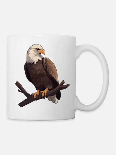 Weißkopfseeadler Adler Geschenk - Tasse - Weiß