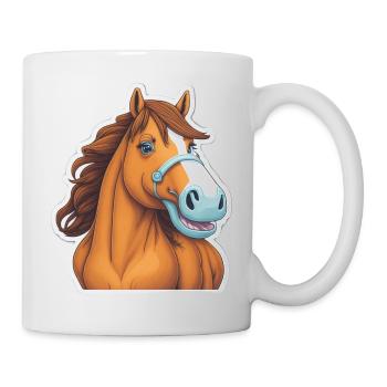 Pferd Horse Pferdeliebhaber Pferdebesitzer - Tasse - Weiß - Rechts
