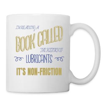 bibliophile happy cat films livre ver amour cool - Mug blanc - blanc - Droite