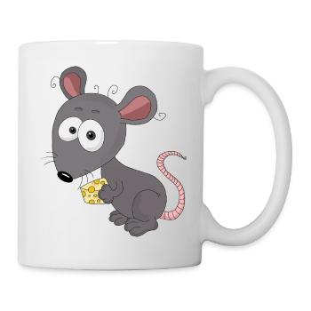 Maus /Ratte - Tasse - Weiß - Rechts