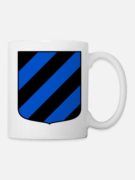 Dunkelblau - Tasse - Weiß