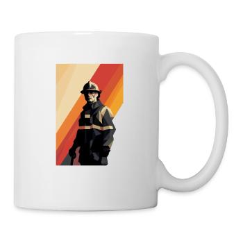 Un design de pompier héroïque pour de vrais héros - Mug blanc - blanc - Droite