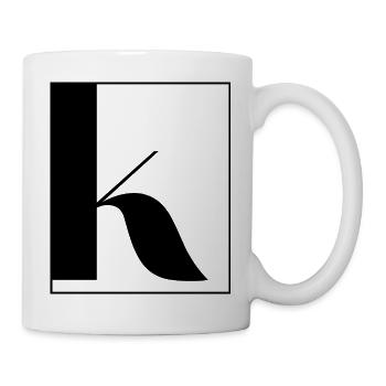 Buchstabenalphabet k - Tasse - Weiß - Rechts