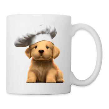 Golden Retriever Cooking Dogs Gastronom Puppy - Mug blanc - blanc - Droite