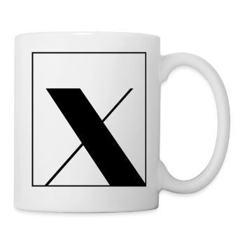 Letter alphabet x - Mug - white - Right