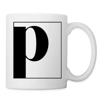Letter alphabet p - Mug - white - Right