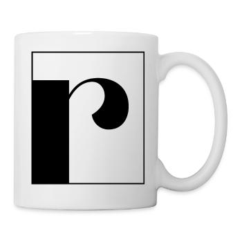 Lettre alphabet r - Mug blanc - blanc - Droite
