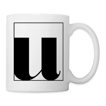 Lettre alphabet u - Mug blanc - blanc - Droite