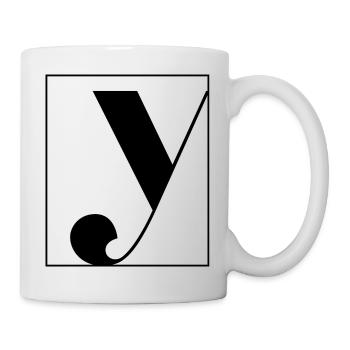 Letter alphabet y - Mug - white - Right