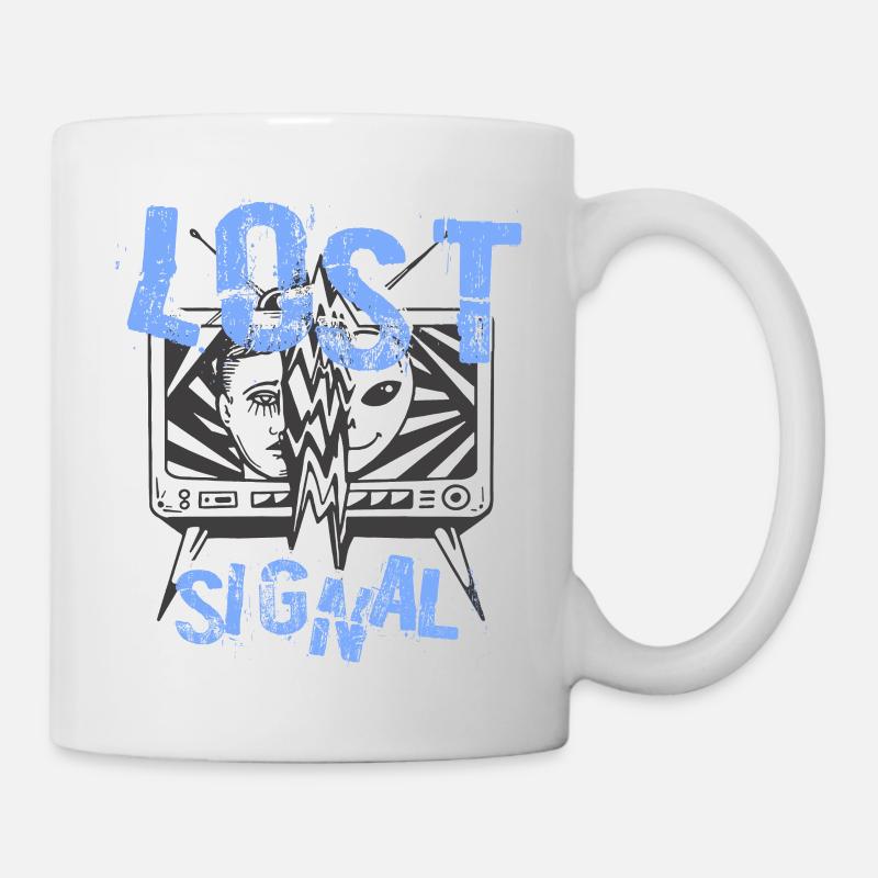 Signal perdu a - Mug blanc - blanc