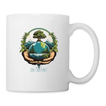 Sauver l’environnement Héros de la protection de l’environnement Activiste pour le climat - Mug blanc - blanc - Droite