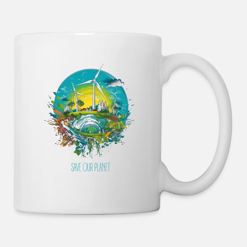 Sauvons notre planète - Protection de l’environnement Protection du climat - Mug blanc - blanc