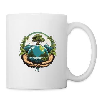 Saving the Environment Environmental Protection Hero Climate Activist - Mug - white - Right