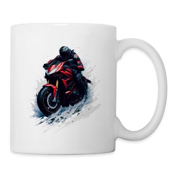 Sport motorcycle - Mug - white - Right