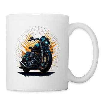 Classic motorcycle - Mug - white - Right
