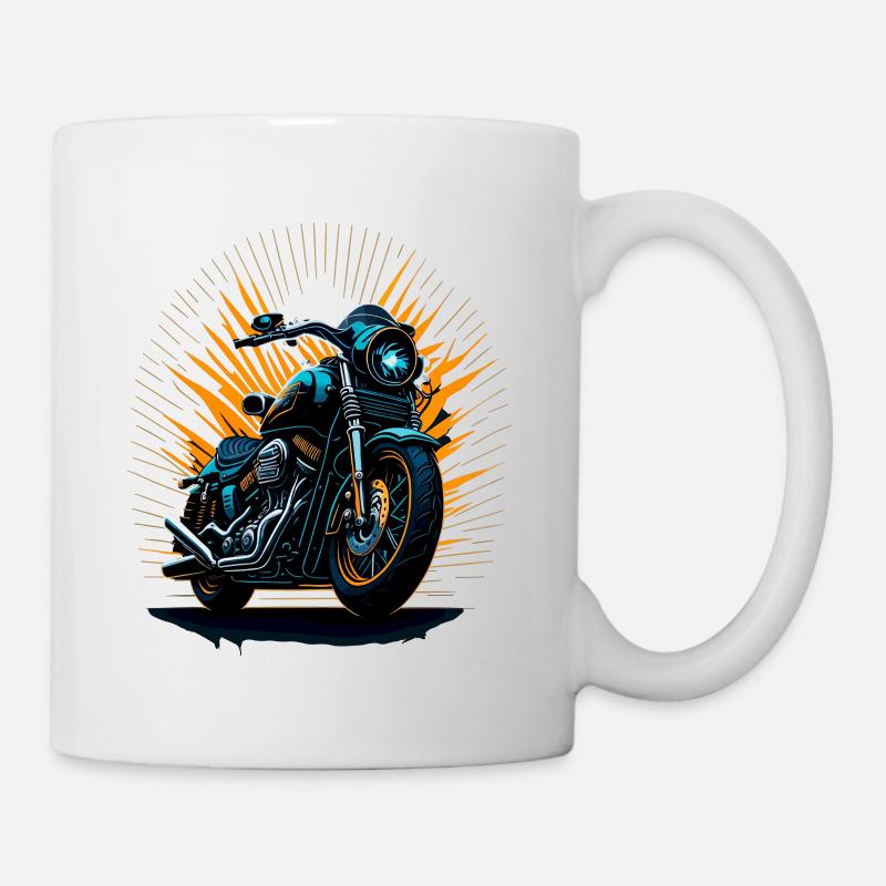 Classic motorcycle - Mug - white