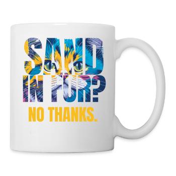 Design coloré de chat Splash Art - Mug blanc - blanc - Droite