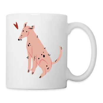 Hund - Tasse - Weiß - Rechts