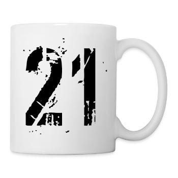 21 Number 21 years - Mug - white - Right