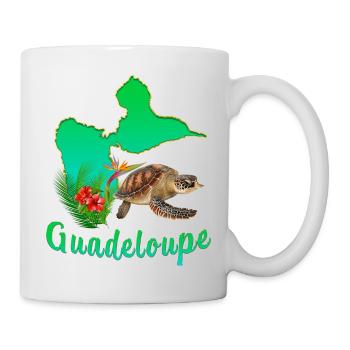 Guadeloupe Tortue Tropicale Paradis 971 - Mug blanc - blanc - Droite
