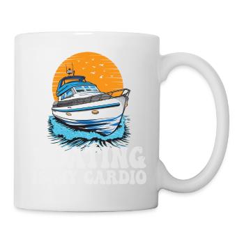 La navigation de plaisance est ma citation Cardio Lake Life Motorboating - Mug blanc - blanc - Droite