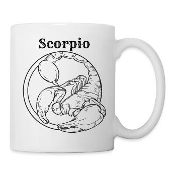 Scorpio - Tasse - Weiß - Rechts