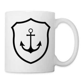 Armoiries de l’ancre - Mug blanc - blanc - Droite
