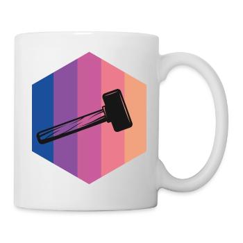 Handwerker Handyman Handwerk Werkzeug Baustelle - Tasse - Weiß - Rechts