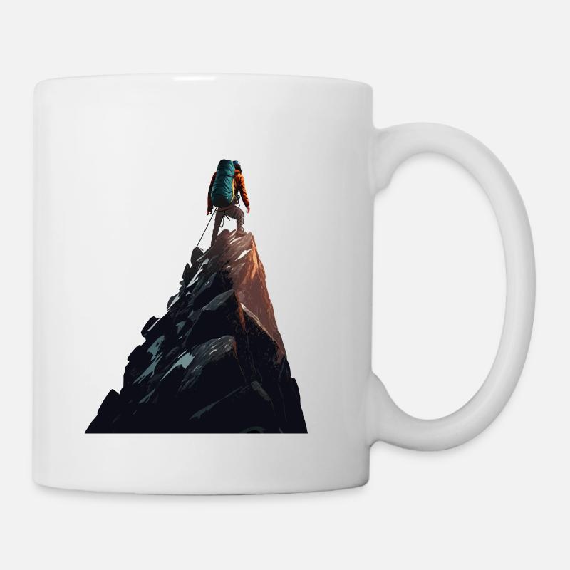 Bergsteiger - Tasse - Weiß