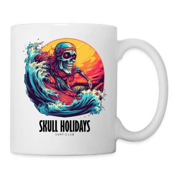 Skull Holidays - Surf Club - Tasse - Weiß - Rechts