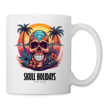 Skull Holidays - Surf Club - Tasse - Weiß - Rechts