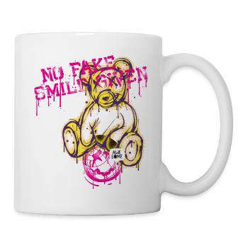 Runaway Bear Saying No Fake Smile Given - Mug - white - Right