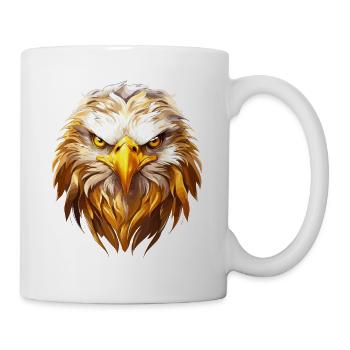 Eagle Head Gold Bird of Prey Bird Animal Nature - Mug - white - Right