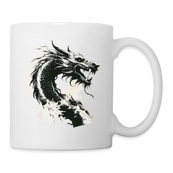 Dragon Fantasy Magic Mysticism Creature Animal Vintage - Mug - white - Right