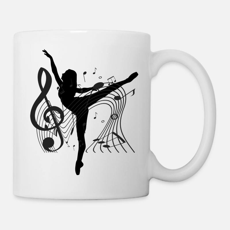 Danse Musique de danse - Mug blanc - blanc