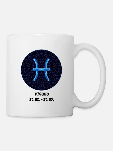 Pisces 20.02.-20.03. - Tasse - Weiß