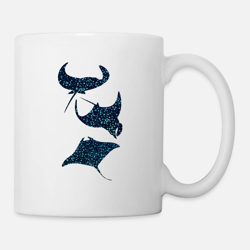 Mantarochen Manta Ray - Tasse - Weiß