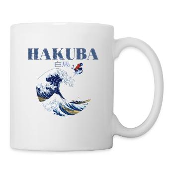 HAKUBA Ski, alte japanische Kunst HAKUBA Ski - Tasse - Weiß - Rechts