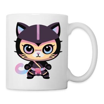 Ninja Cat Pinky Kitty - Mug - white - Right