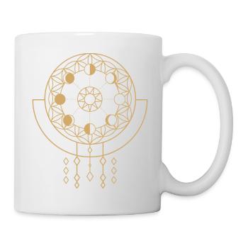 Lune - Mug blanc - blanc - Droite