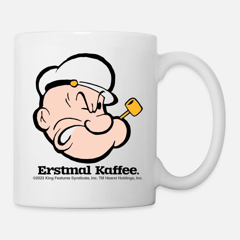Popeye Erstmal Kaffee - Mug - white
