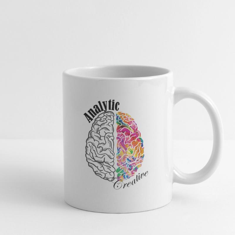 Analytic Creative Brain Left Brained Right Brained Mug