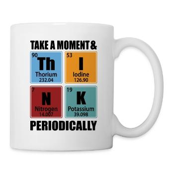 Prenez un moment et réfléchissez périodiquement - Mug blanc - blanc - Droite